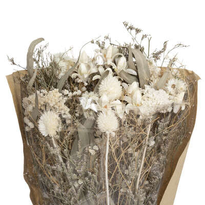 Buchet Flori Uscate White