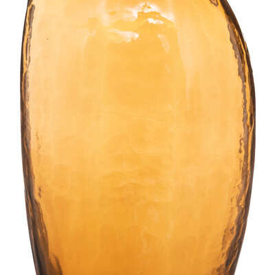 Vaza Sticla Single, Galben, 20 Cm