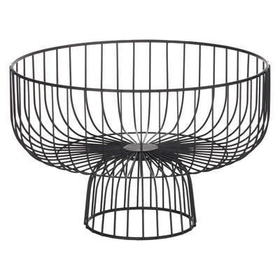 Cos De Fructe Metal Black, 28 Cm