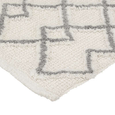Covor De Baie Ethnic, Gri, 50 X 120 Cm