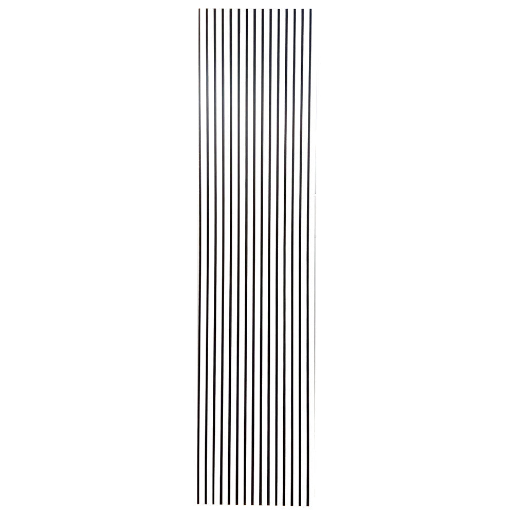 Mostra Riflaj Mdf Furniruit, Alb, 29.6 x 12.6 Cm