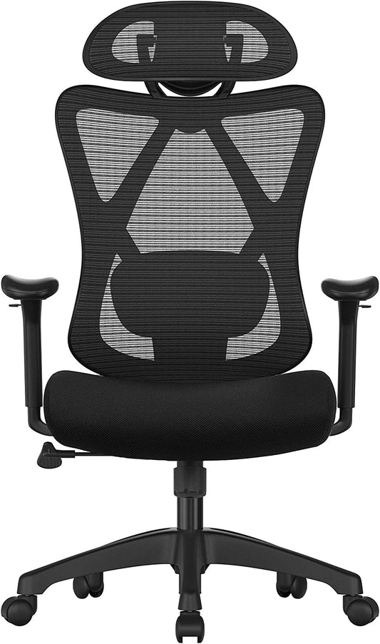 Scaun De Birou Ergonomic Din Plasa, Negru