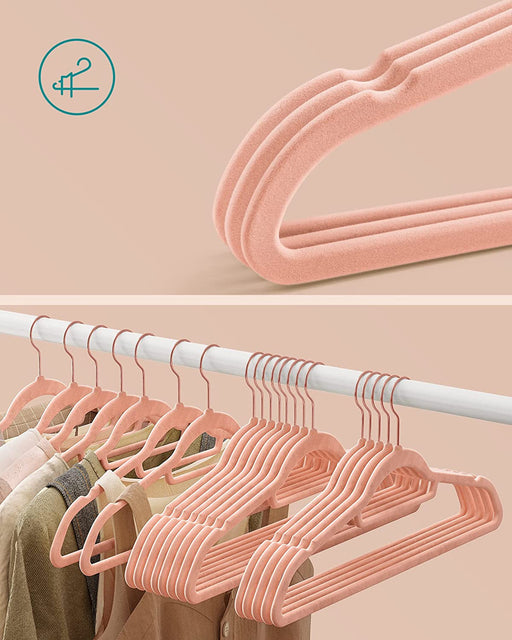 Set De 30 De Umerase Din Catifea, Roz Deschis, 43.5 Cm