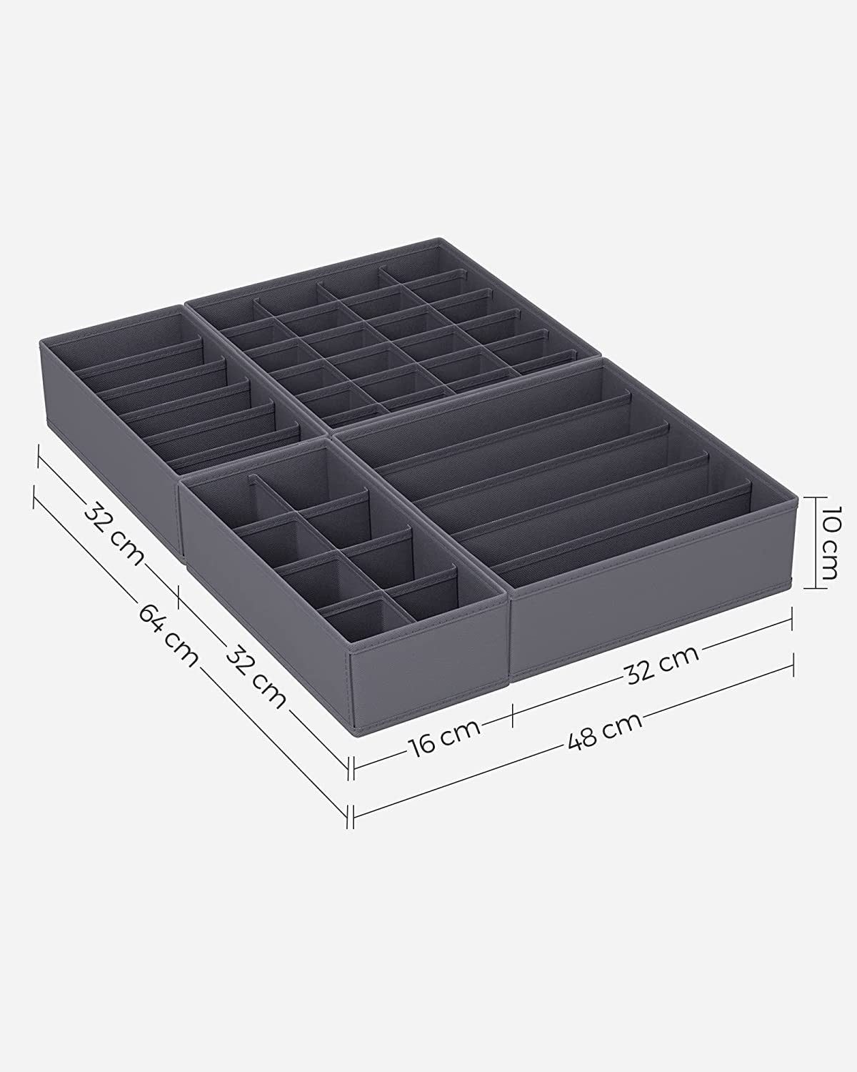 Set De 8 Organizatoare Pentru Lenjerie De Corp