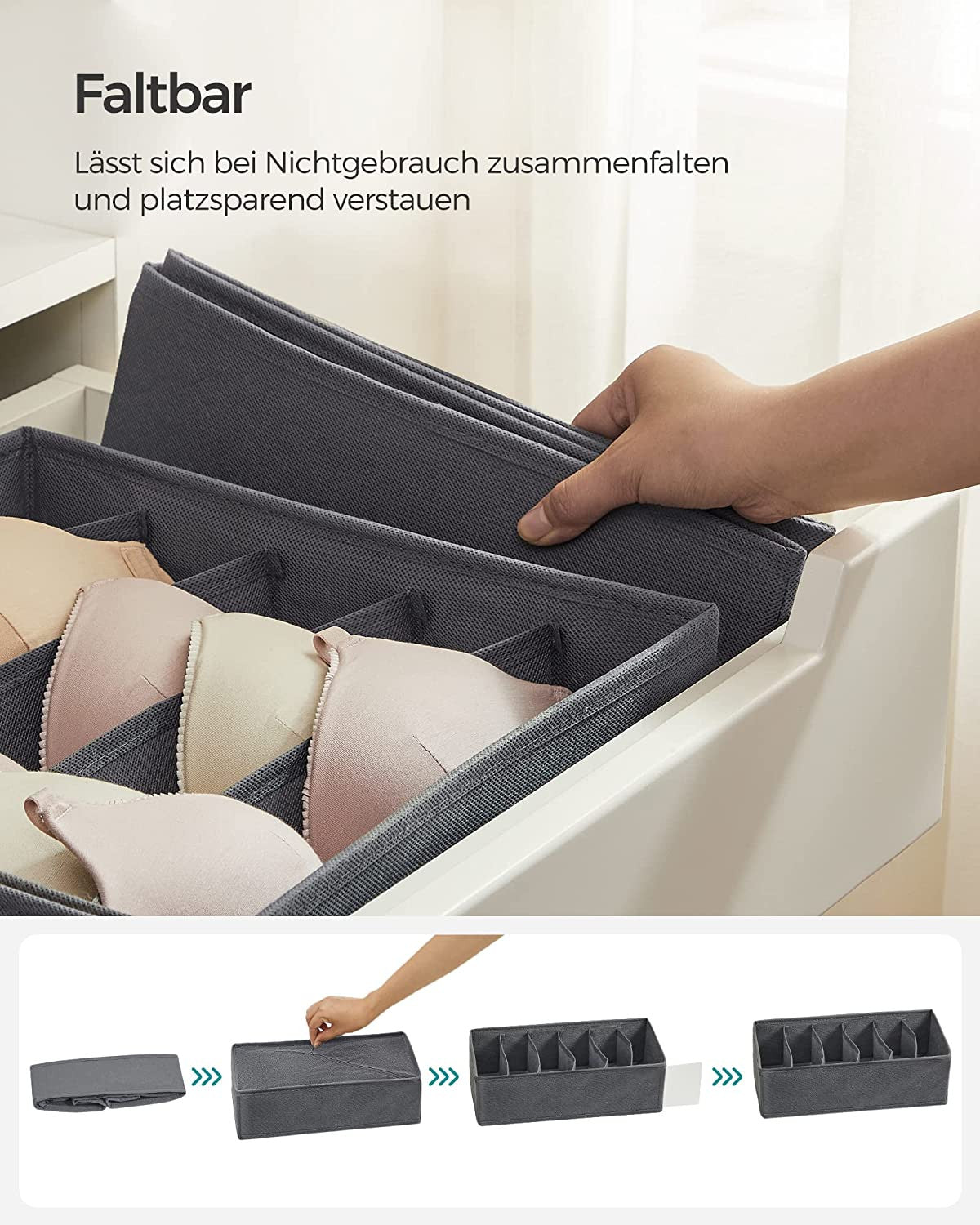 Set De 8 Organizatoare Pentru Lenjerie De Corp