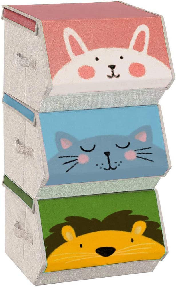 Organizatoare Pliabile Pentru Copii, Cu Manere, Multicolor, 35 X 35 X 25 Cm