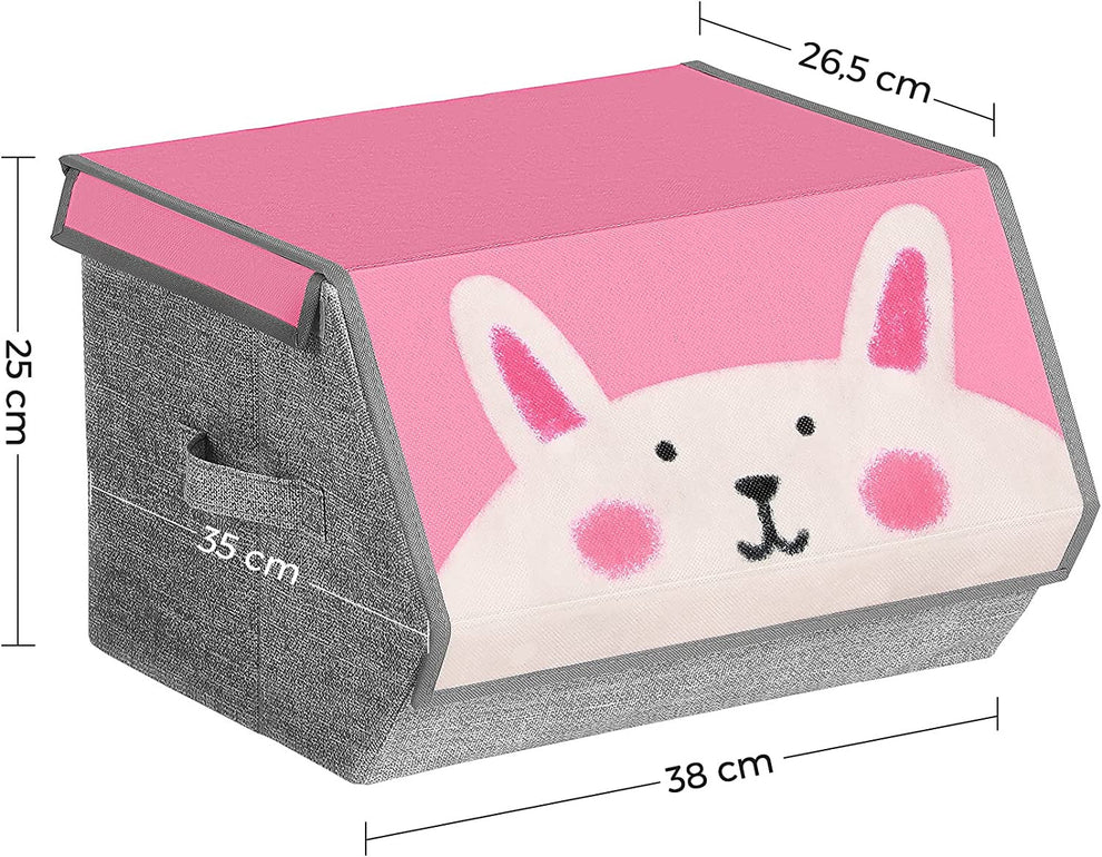 Organizatoare Pliabile Pentru Copii, Cu Manere, Multicolor, 35 X 35 X 25 Cm