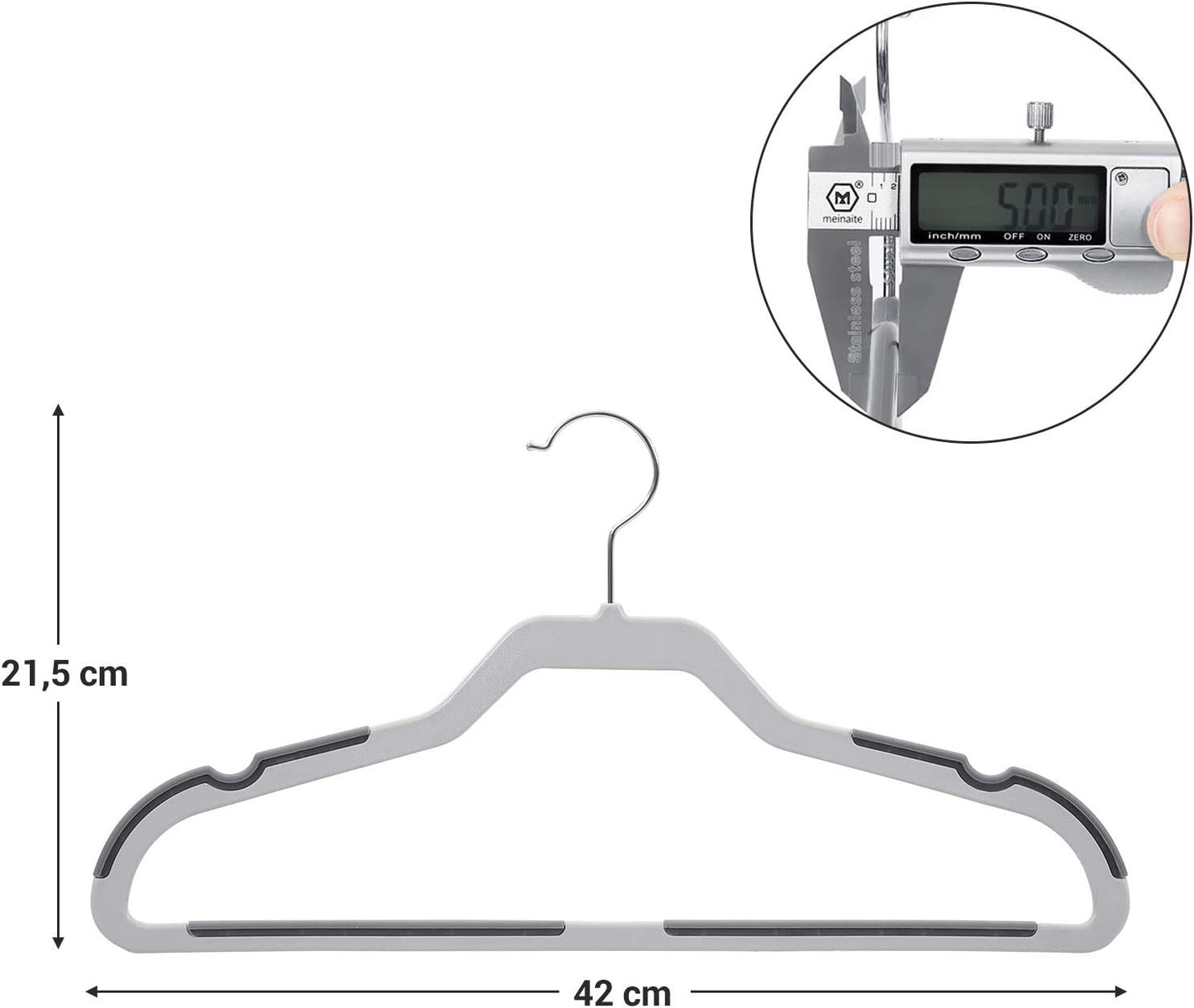 Pachet De 20 De Umerase, Gri, 42 Cm