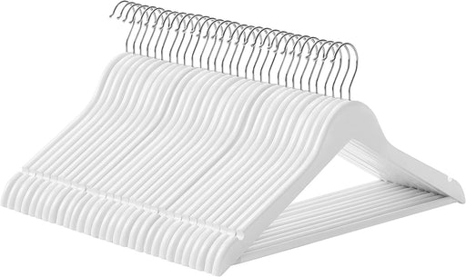 Pachet De 30 De Umerase Din Lemn, Alb, 44.5 Cm