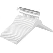 Pachet 20 Umerase Din Lemn, Alb, 44 Cm