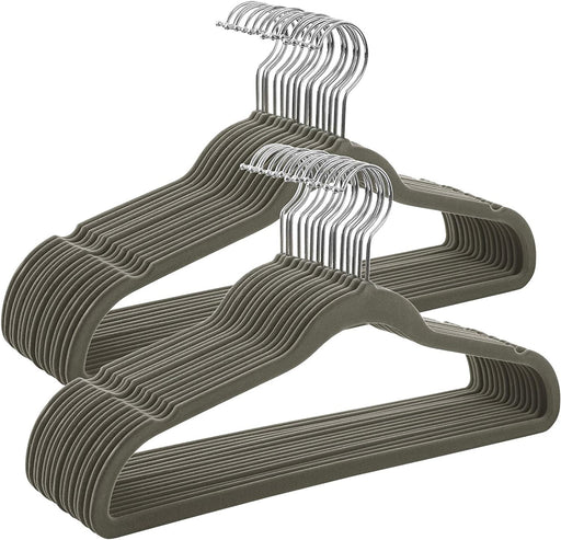 Set De 30 De Umerase Din Catifea, Gri, 43.5 Cm