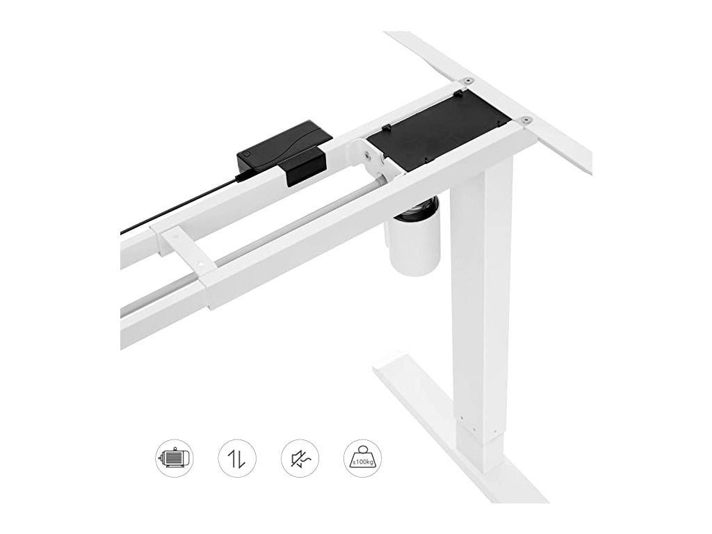 Cadru Metalic Pentru Masa De Birou, Alb, 147 Cm