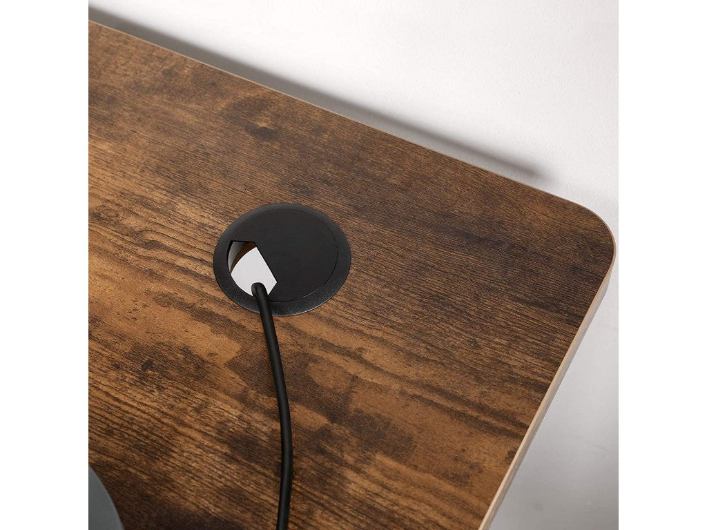 Blat De Lucru Pentru Birou Electric, Maro Vintage Si Negru, 70 X 140 Cm