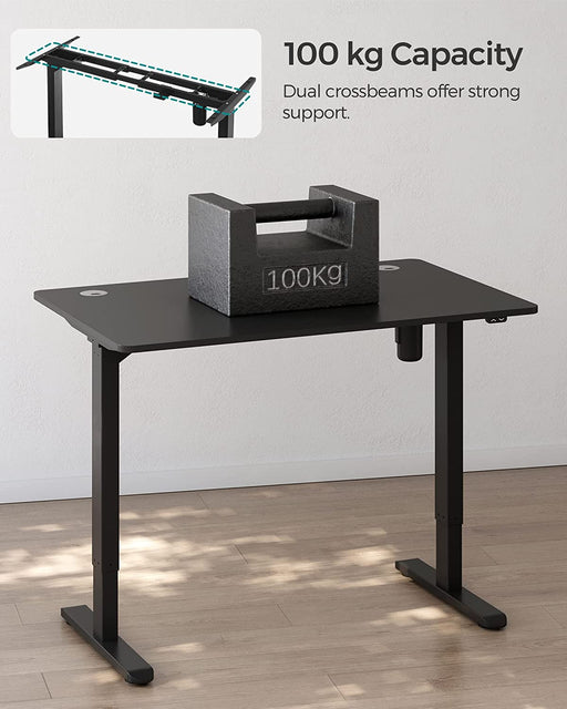 Birou Electric, Reglabil Pe Inaltime, Negru, 60 X 120 Cm