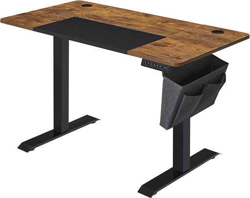 Birou Electric, Reglabil Pe Inaltime, Vintage Maro Si Negru, 60 X 120 Cm