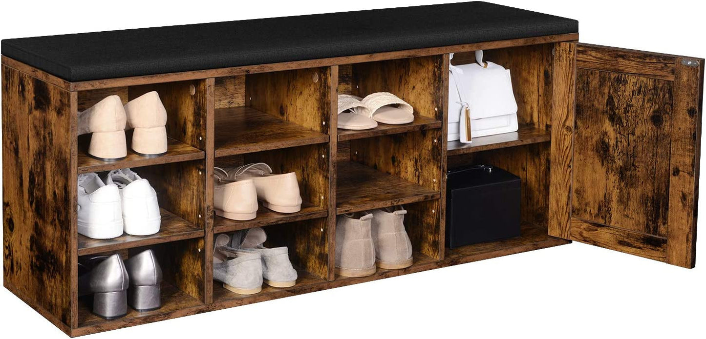 Dulap De Depozitare Pentru Pantofi, Maro Vintage, 110 Cm