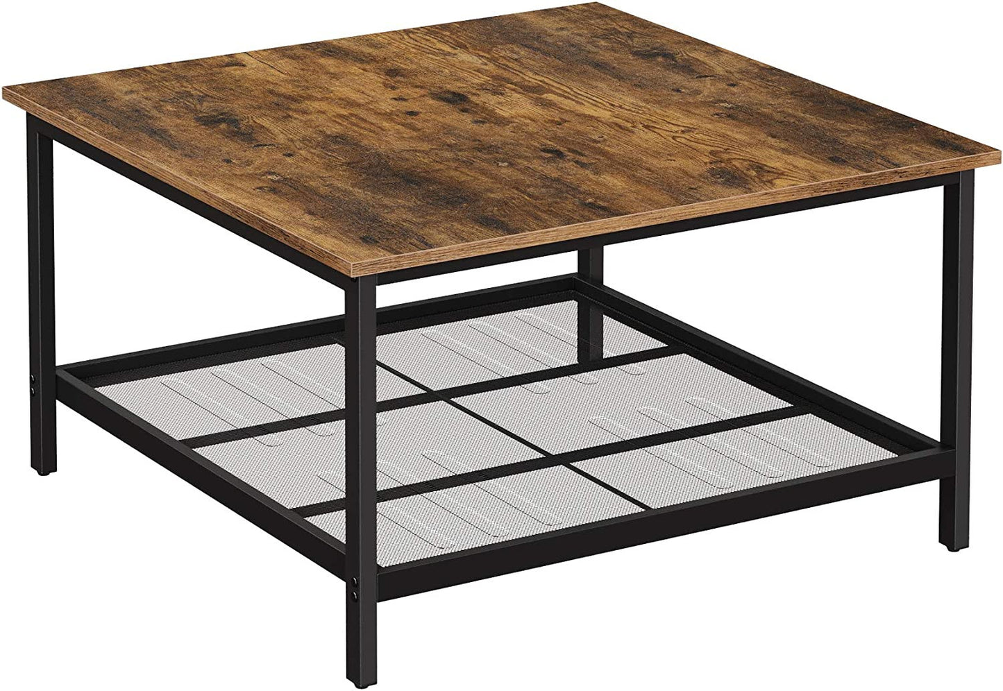 Masuta De Cafea, Maro Rustic Si Negru, 80 Cm