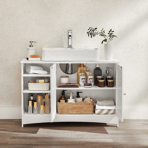 Dulap De Baie Cu 2 Usi, Alb, 90 Cm