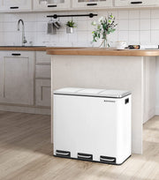 Sistem De Separare A Deseurilor, Inchidere Soft, Cu Pedale, Alb, 61 Cm