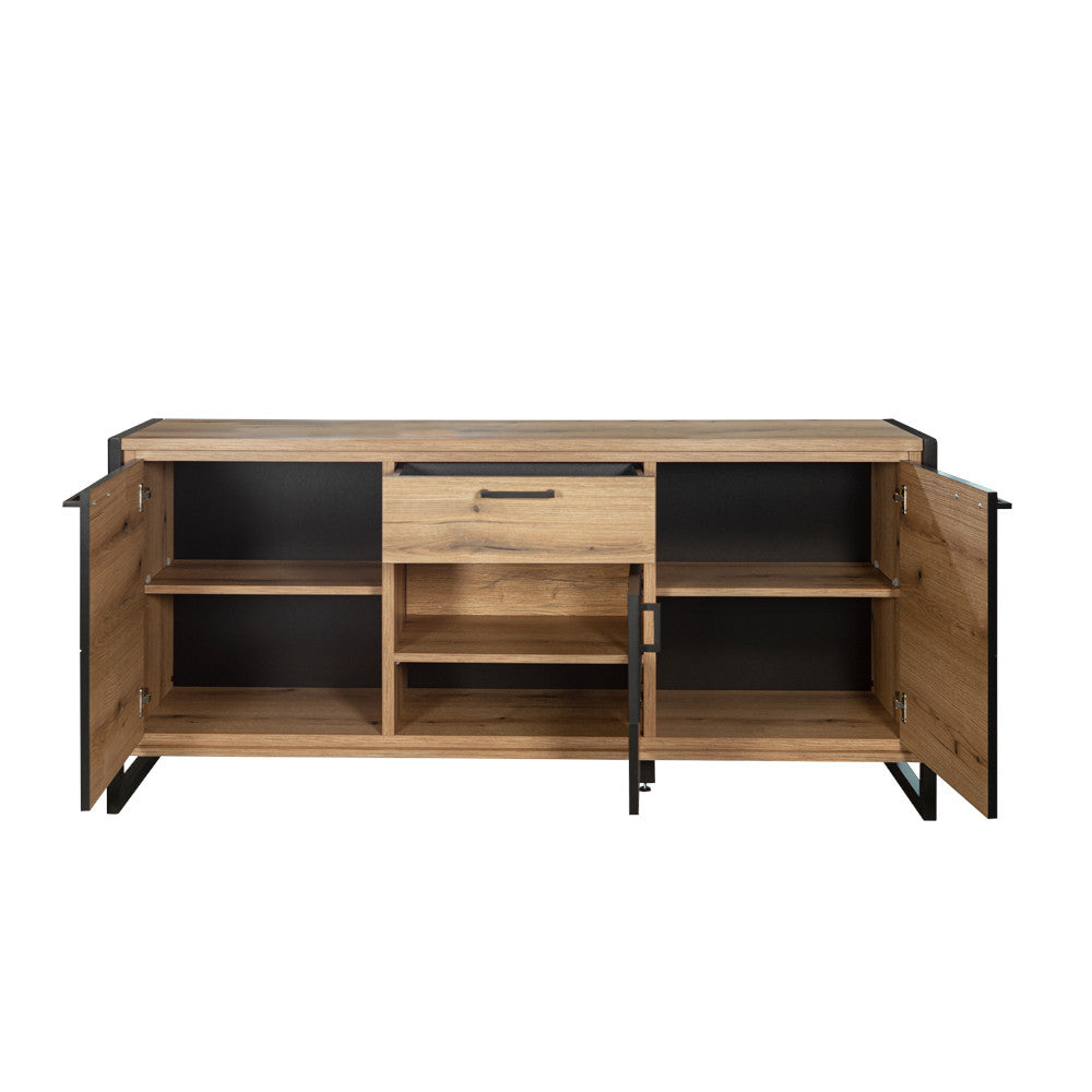 Bufet 3 Usi Si 1 Sertar Soho Nordian Oak, 171 Cm