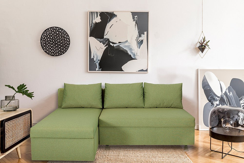 Coltar Extensibil Cu Lada Depozitare Vario, Interschimbabil Stanga/Dreapta, Verde