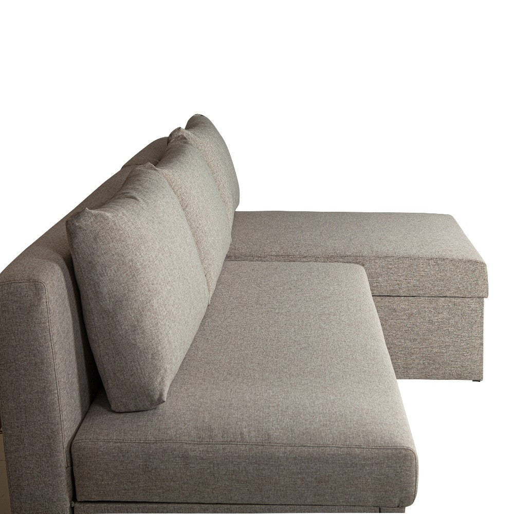 Coltar Extensibil Cu Lada Vario, Interschimbabil Stanga/Dreapta, Gri, 220 X 80 X 155 Cm