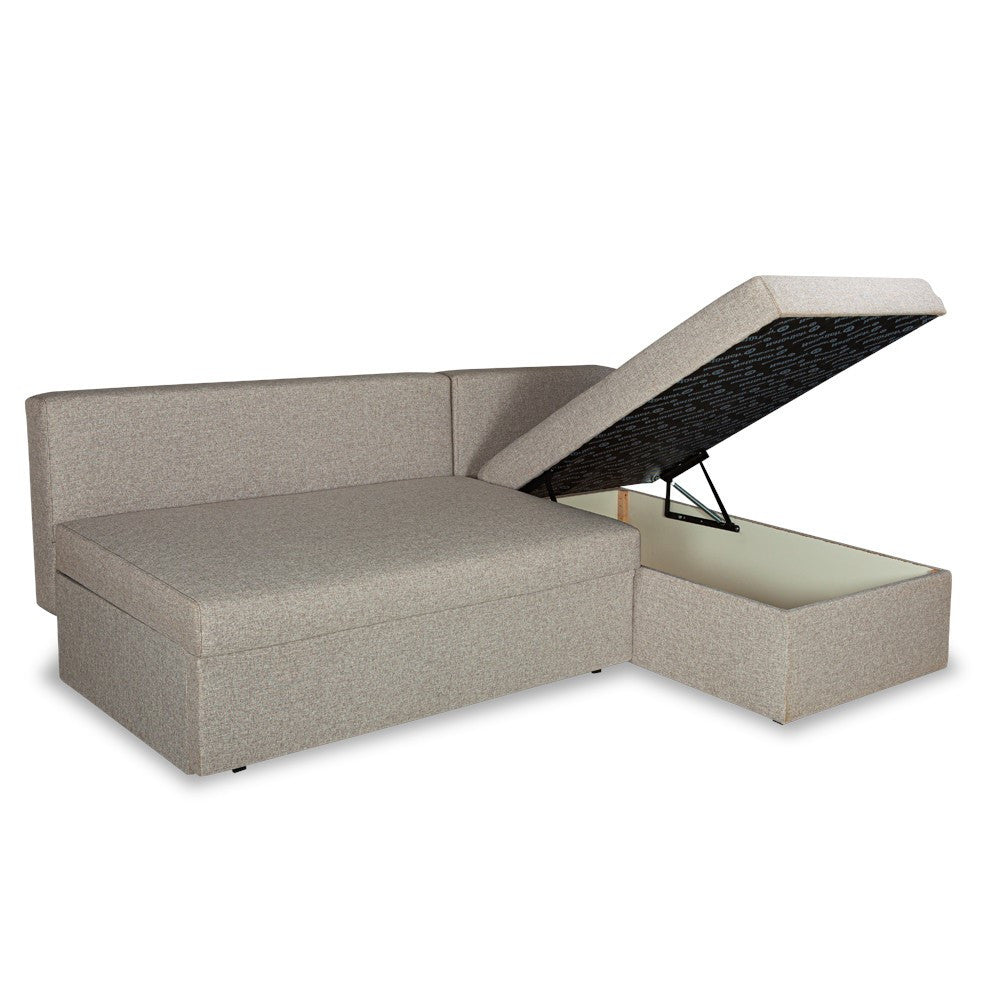 Coltar Extensibil Cu Lada Vario, Interschimbabil Stanga/Dreapta, Gri, 220 X 80 X 155 Cm