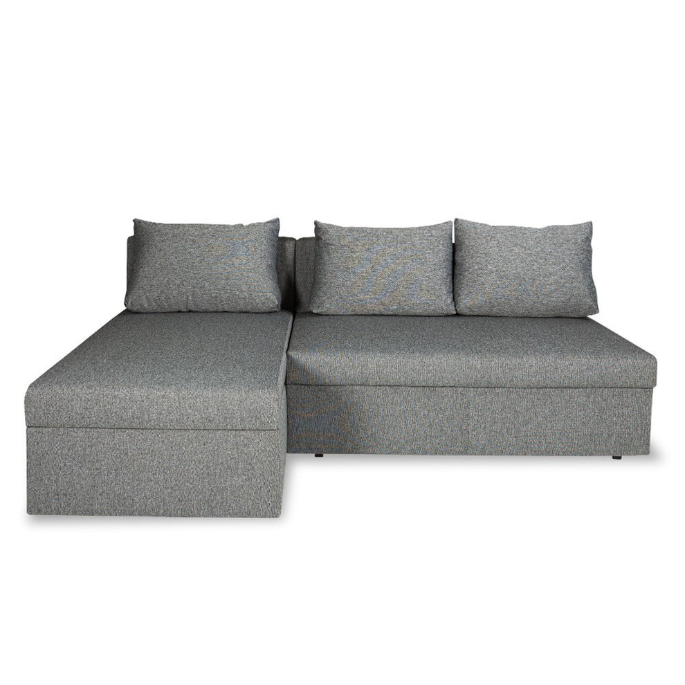 Coltar Extensibil Cu Lada, Vario Interschimbabil Stanga/Dreapta, Gri Inchis, 220 X 80 X 155 Cm
