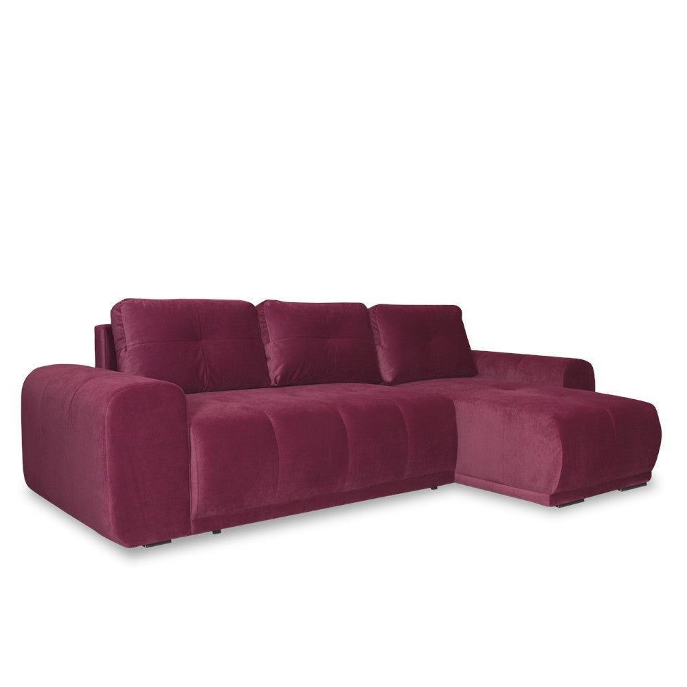 Coltar Extensibil Cu Lada Dreamer, Interschimbabil Stanga/Dreapta, Visiniu, 290 X 162 X 100 Cm