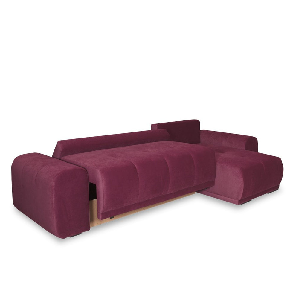 Coltar Extensibil Cu Lada Dreamer, Interschimbabil Stanga/Dreapta, Visiniu, 290 X 162 X 100 Cm