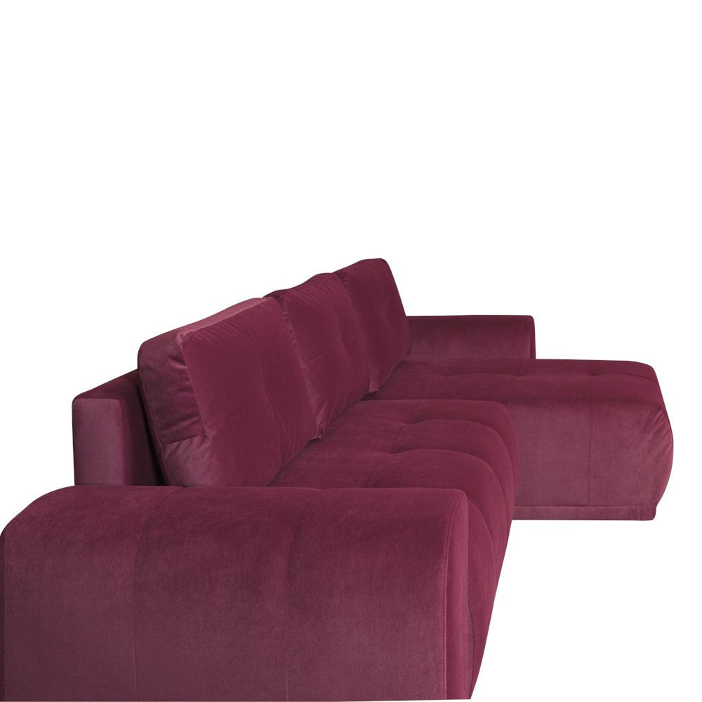 Coltar Extensibil Cu Lada Dreamer, Interschimbabil Stanga/Dreapta, Visiniu, 290 X 162 X 100 Cm