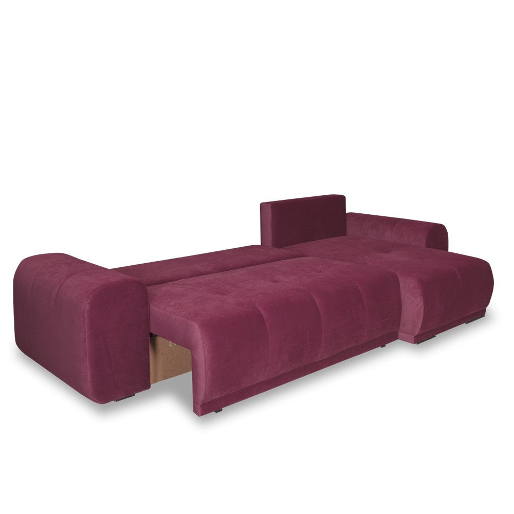 Coltar Extensibil Cu Lada Dreamer, Interschimbabil Stanga/Dreapta, Visiniu, 290 X 162 X 100 Cm