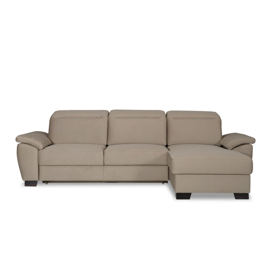 Coltar Extensibil Cu Insula Dax, 5 Locuri, Cu Lada De Depozitare, 300 Cm #variant:crem #variant:dreapta