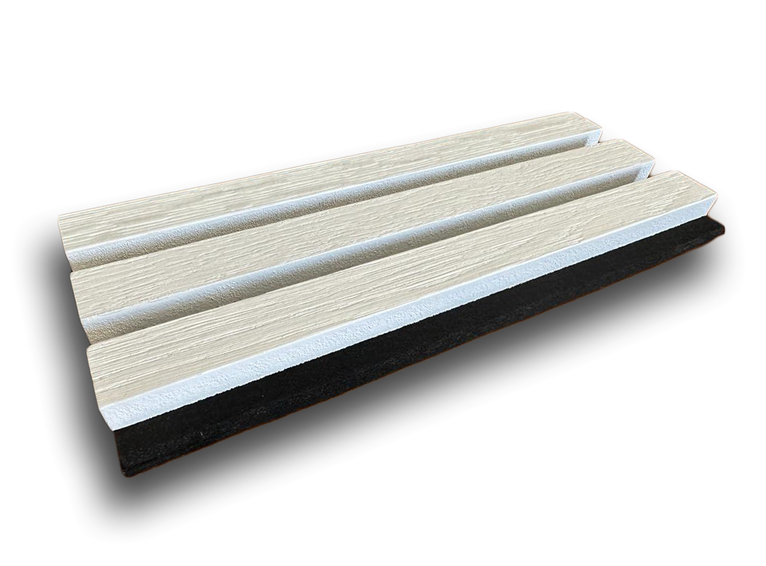 Mostra Riflaj Mdf Furniruit, Alb, 29.6 x 12.6 Cm