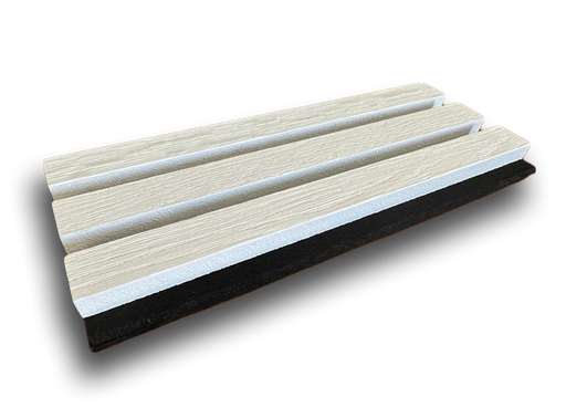 Mostra Riflaj Mdf Furniruit, Alb, 29.6 x 12.6 Cm