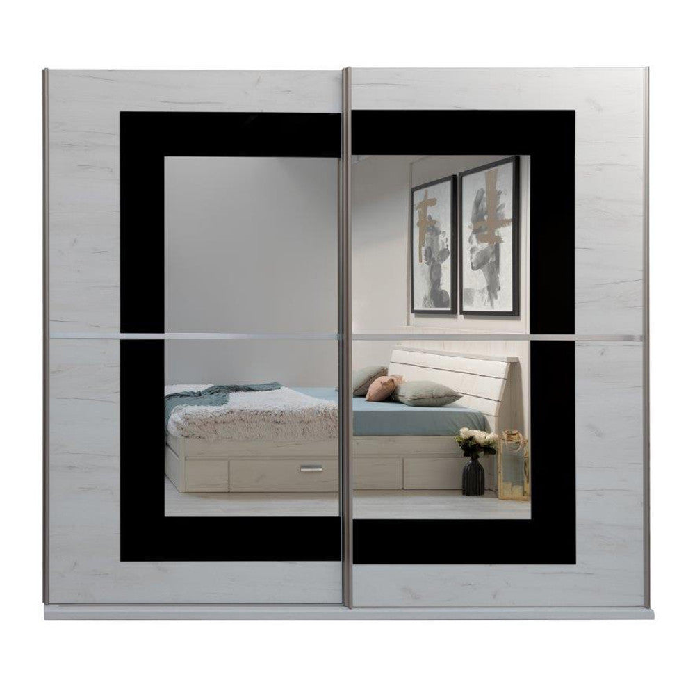 Set Mobila Dormitor Vanity Cu Pat 160 X 200 Cm, Dulap si 2 Noptiere
