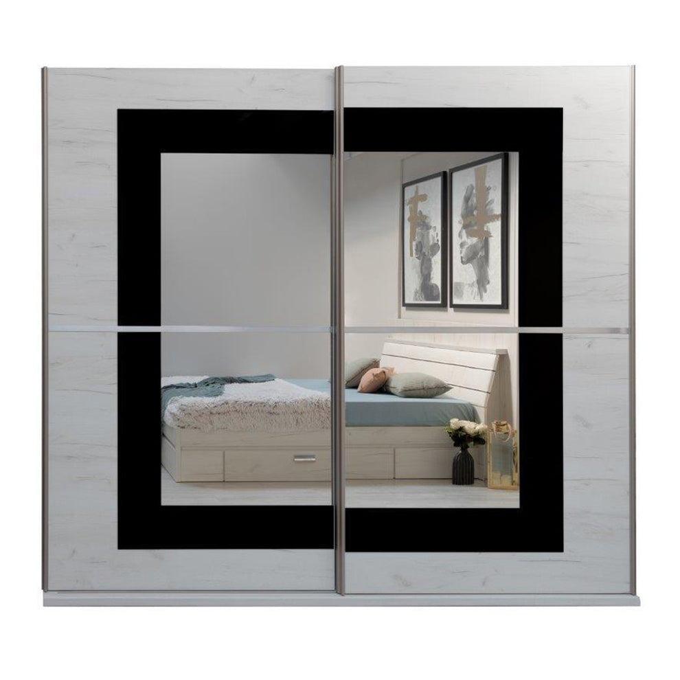 Set Mobila Dormitor Vanity Cu Pat 160 X 200 Cm, Dulap si 2 Noptiere