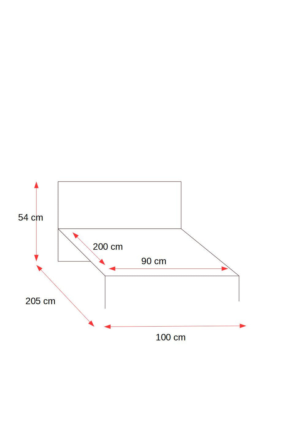 Pat Pumba 3/1, Dimensiune Saltea 90 x 200 Cm, Lemn Masiv, Lacuit, Natur