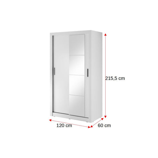 Dulap Martin Cu 2 Usi, Alb, 120 Cm