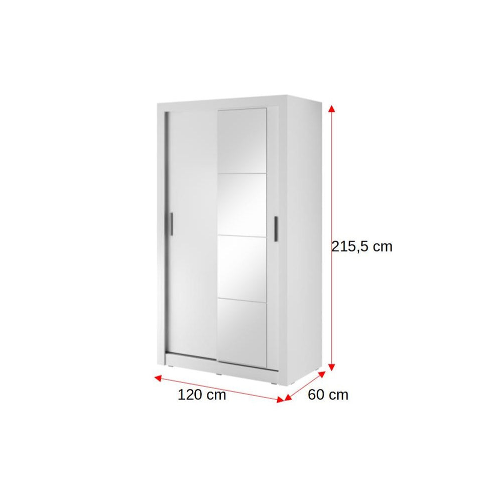 Dulap Martin Cu 2 Usi, Alb, 120 Cm