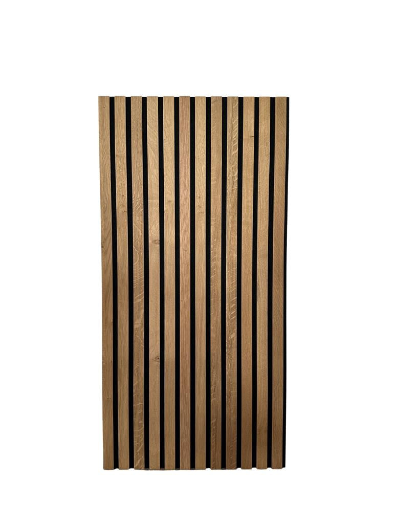 Riflaj Mdf Stejar Natur, Furniruit, 120 x 60 x 2.3 Cm