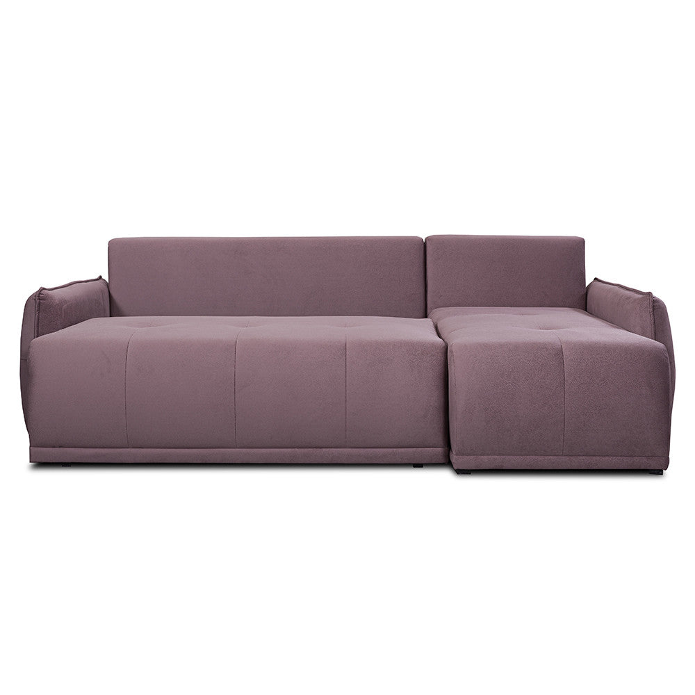Coltar Extensibil Joy, Lada Depozitare, Interschimbabil Stanga/Dreapta, Roz, 254 Cm
