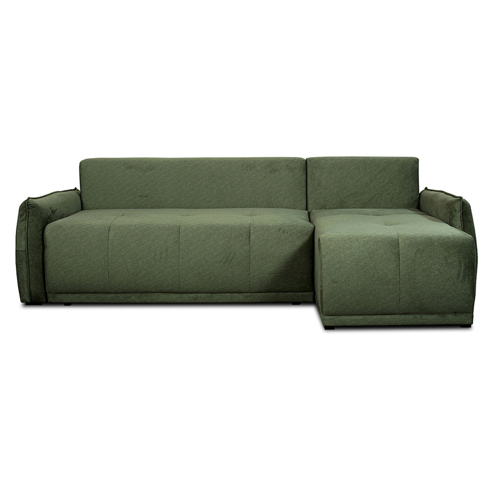 Coltar Extensibil Joy, Lada Depozitare, Interschimbabil Stanga/Dreapta, Verde, 254 Cm