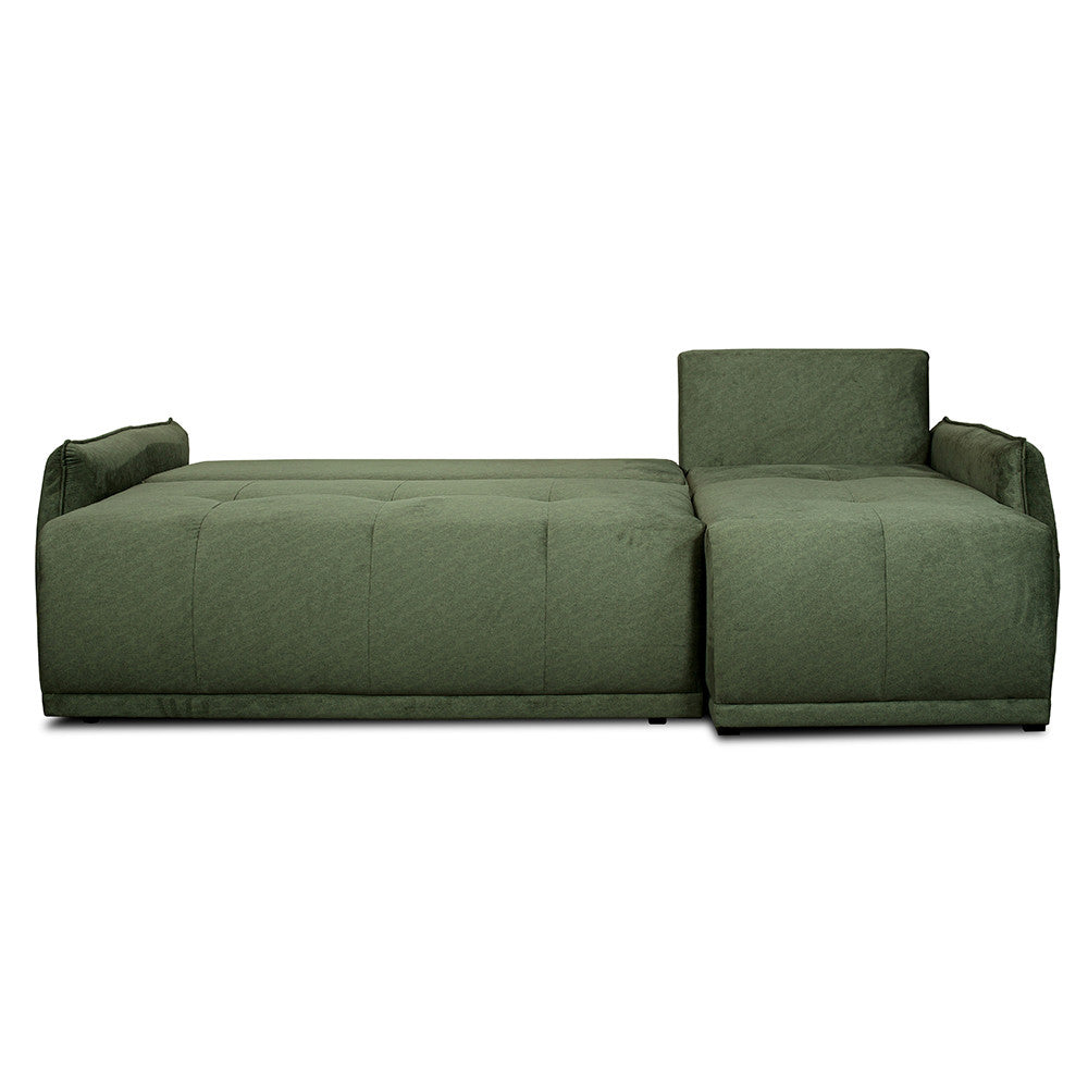 Coltar Extensibil Joy, Lada Depozitare, Interschimbabil Stanga/Dreapta, Verde, 254 Cm