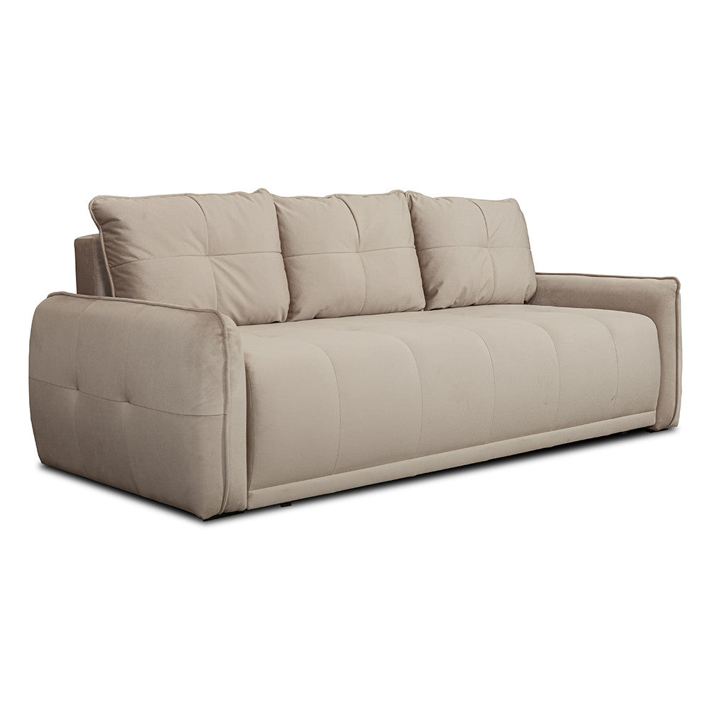 Canapea Extensibila Joy, Lada Depozitare, Crem, 222 Cm