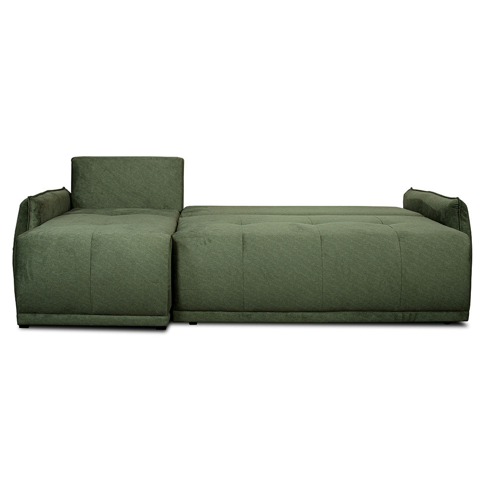 Coltar Extensibil Joy, Lada Depozitare, Interschimbabil Stanga/Dreapta, Verde, 254 Cm