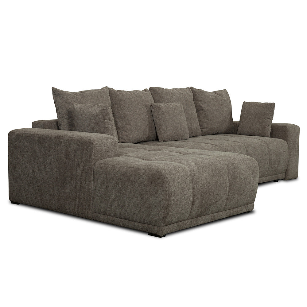 Coltar Extensibil Stanga Otis, 5 Locuri, Lada Depozitare, Maro, 280 Cm