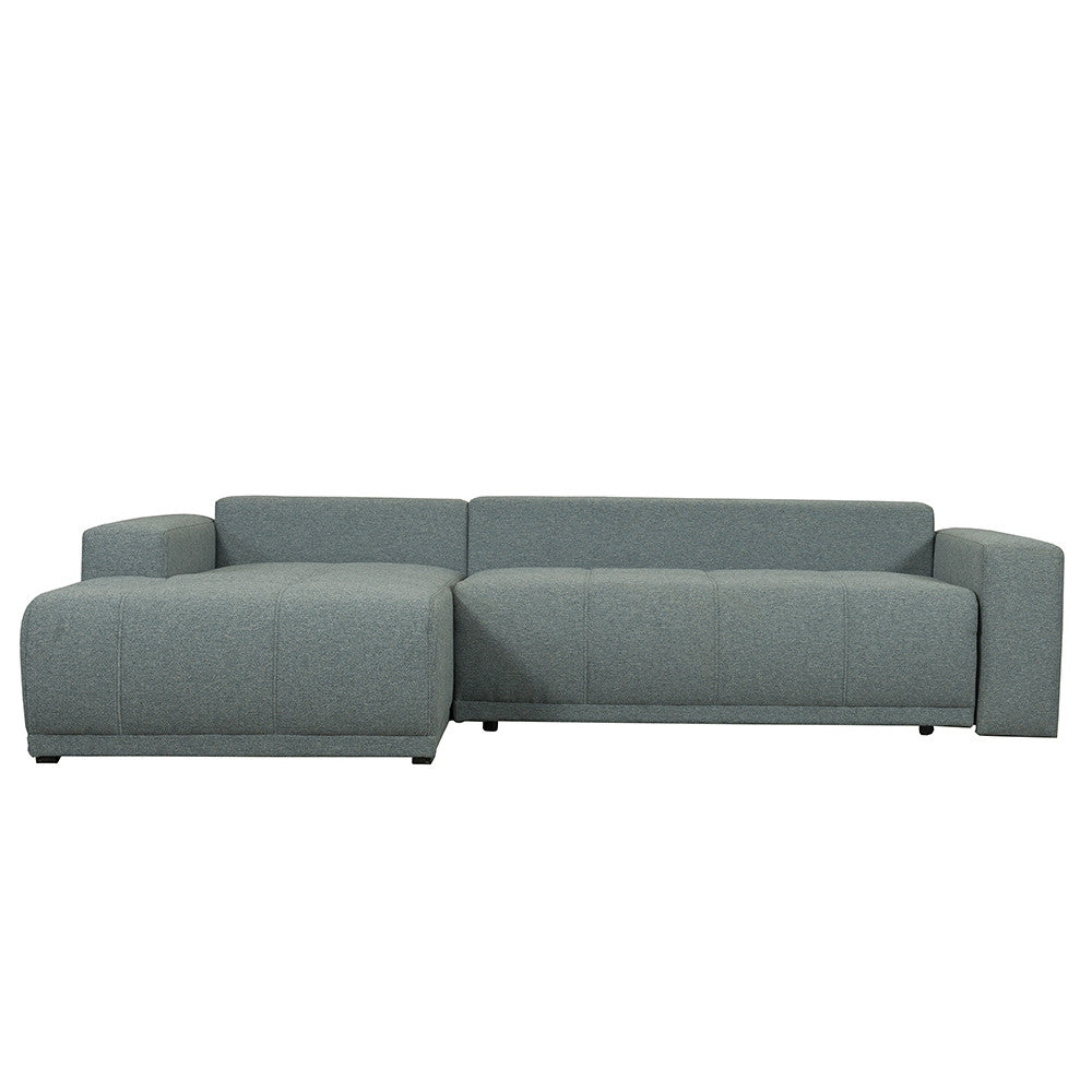 Coltar Extensibil Stanga Otis, 5 Locuri, Lada Depozitare, Gri Albastrui, 280 Cm