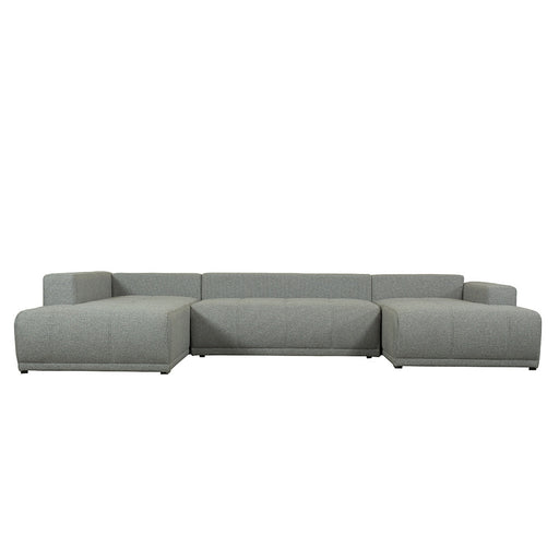 Coltar U Extensibil Otis Stanga, 6 Locuri, Lada Depozitare, Gri, 357 Cm