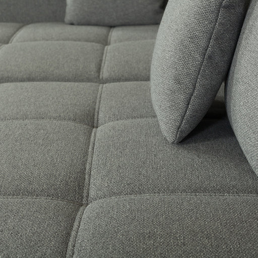 Coltar Extensibil Cu Otoman Stanga Otis, 5 Locuri, Lada Depozitare, Gri, 280 Cm